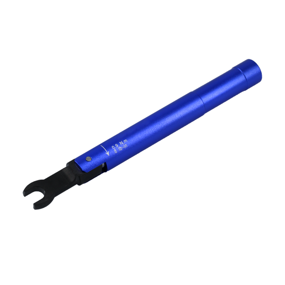 Torque Wrench 0.9 N.m(8 in-lbs) for SMA, 3.5 mm,2.92 mm, 2.4 mm connectors Torque Wrench 0.9 N.m(8 in-lbs) for SMA, 3.5 mm,2.92 mm, 2.4 mm connectors